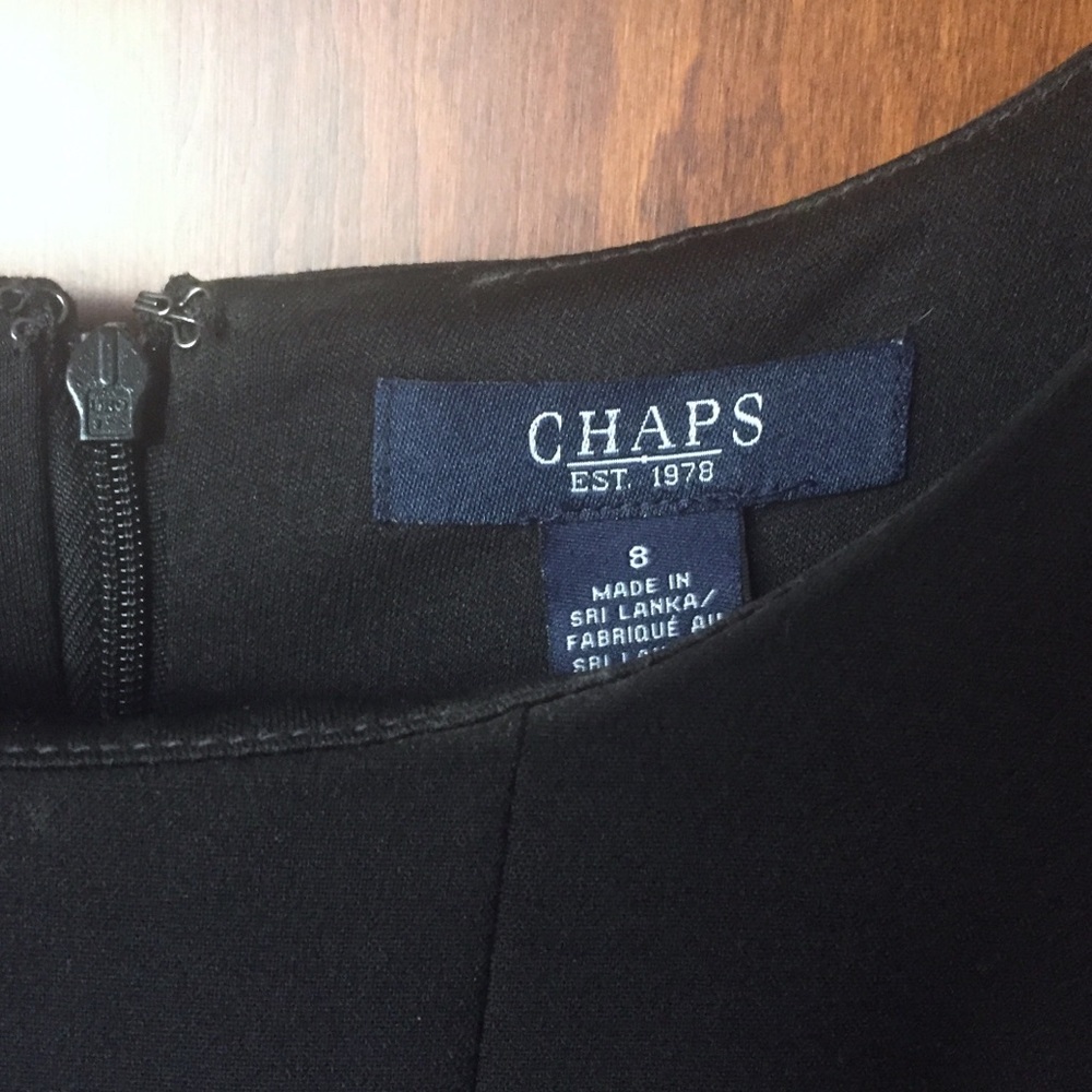 🎉🌺Chaps black dress. Size 8 🌺🎉 - Picture 4 of 4